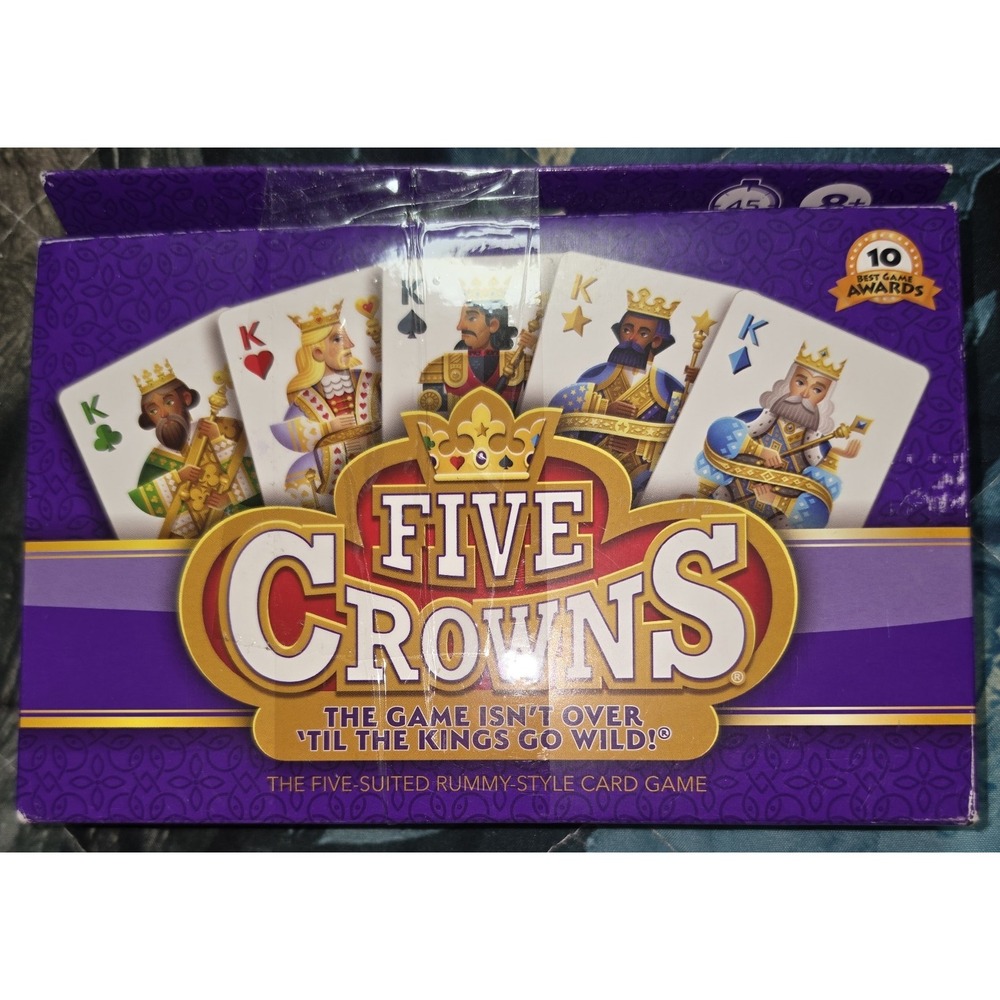 Set Enterprises Five Crowns Card Game 5 Suited Rummy Style Strategy Game 4001